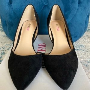 Black Suede Heels - Size 9 - Worn Once